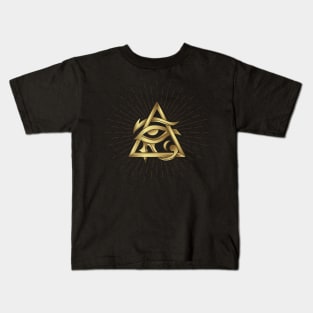 Esoteric Egyptian Eye Sacred Geometry Occultism Kids T-Shirt